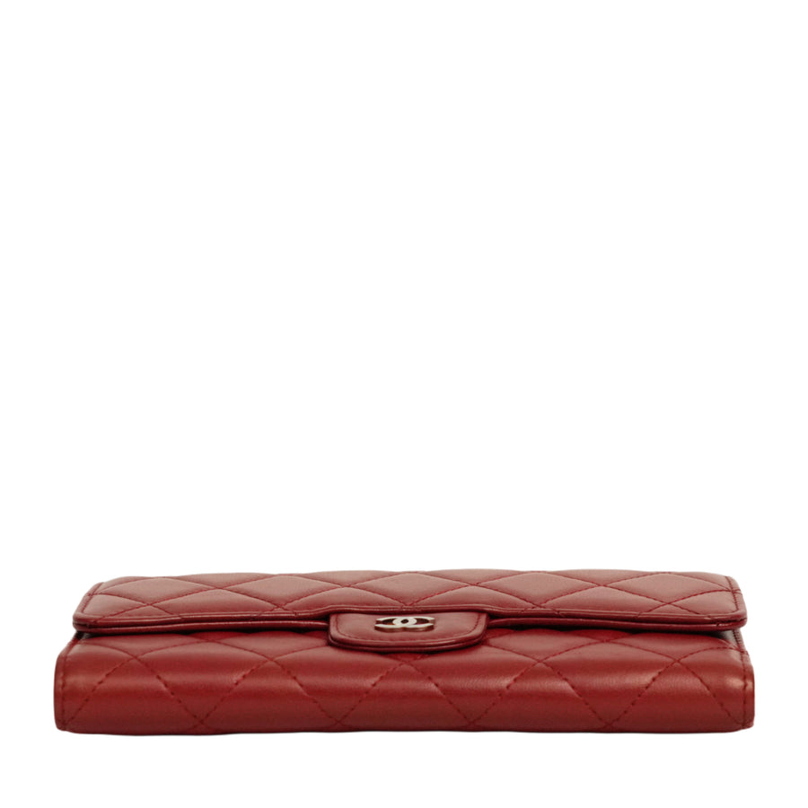 CHANEL Matelasse Coco Mark Tri-Fold Long Wallet