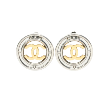 CHANEL Circle Coco Mark Earrings