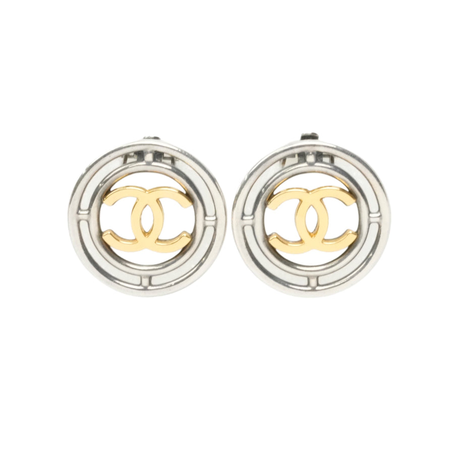 CHANEL Circle Coco Mark Earrings