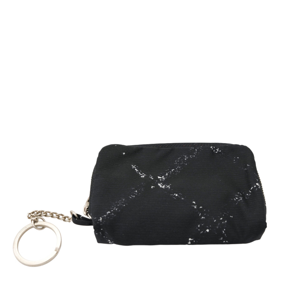 CHANEL Nylon Coin Case with Key Ring