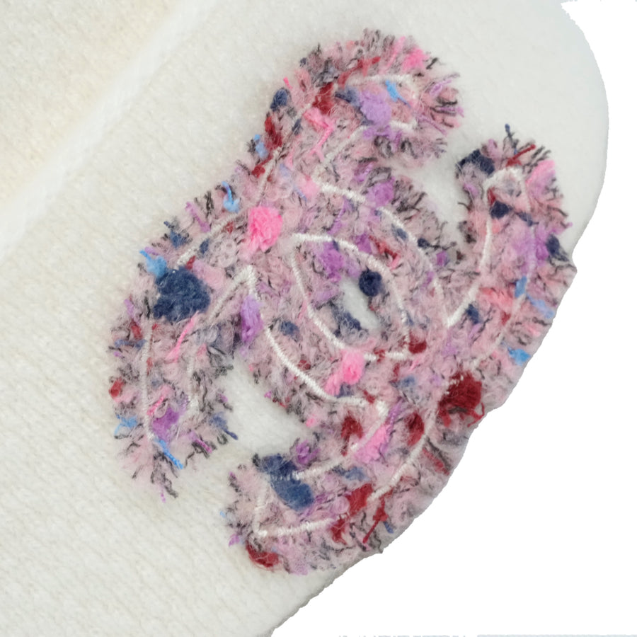 CHANEL Knit Hat With Coco Mark