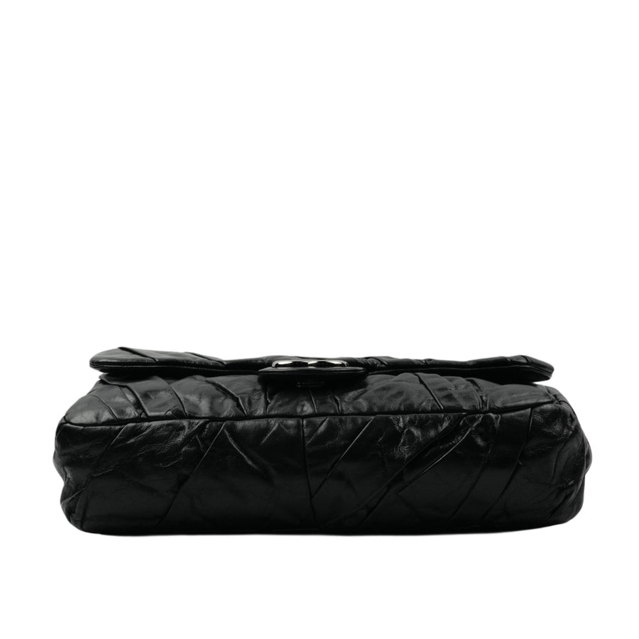 CHANEL 2009-2010 Pleated Shoulder Bag