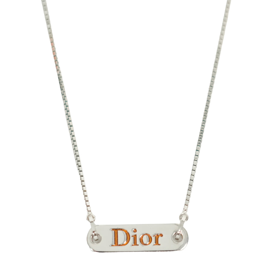 CHRISTIAN DIOR Dior Logo Necklace