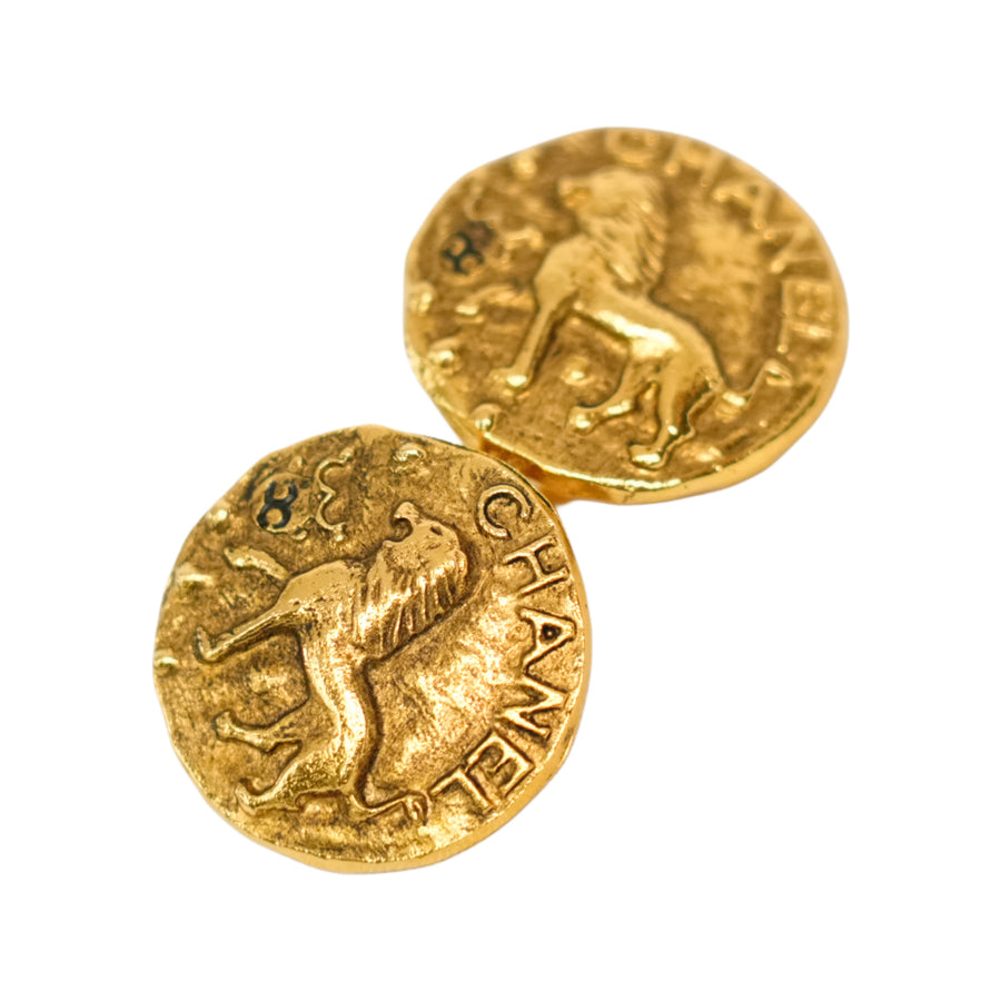 CHANEL Lion Earrings