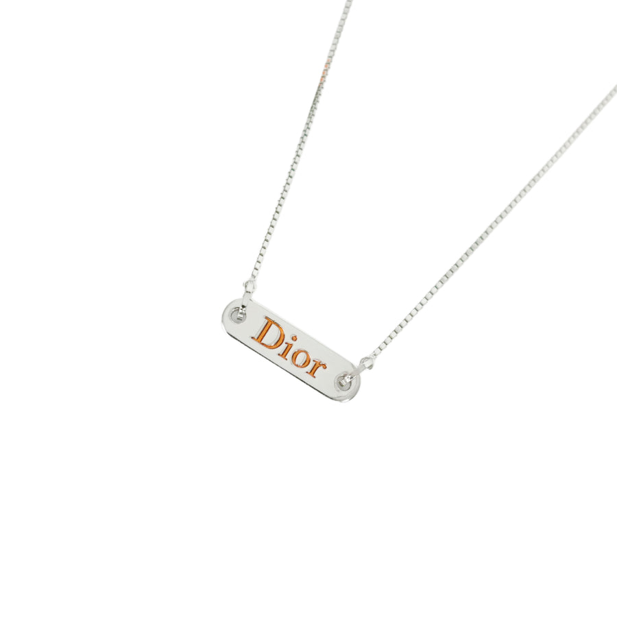CHRISTIAN DIOR Dior Logo Necklace