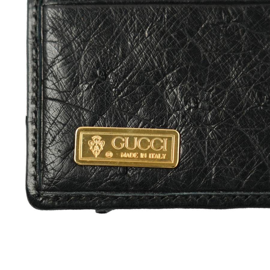 GUCCI Ostrich Long Wallet