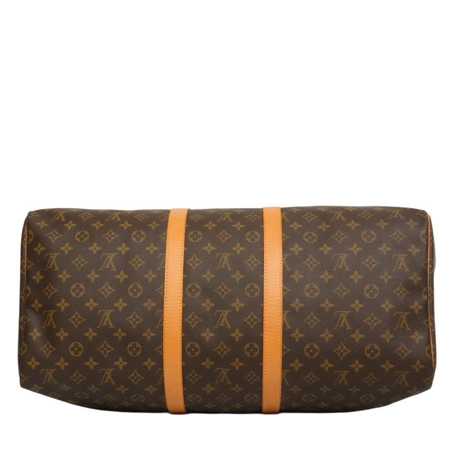 LOUIS VUITTON Monogram Keepall 55 Boston Handbag / Travel Bag M41424