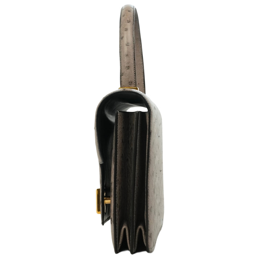 HERMES Ostrich Piano Handbag