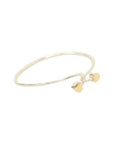 TIFFANY & CO. SV925 K18YG Double Heart Bracelet