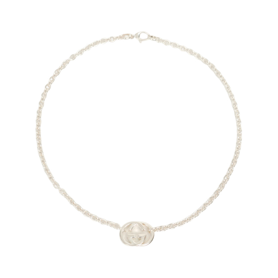 GUCCI SV925 Interlocking G Necklace