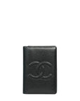 CHANEL 1996-1997 Caviar Skin Coco Mark Card Case