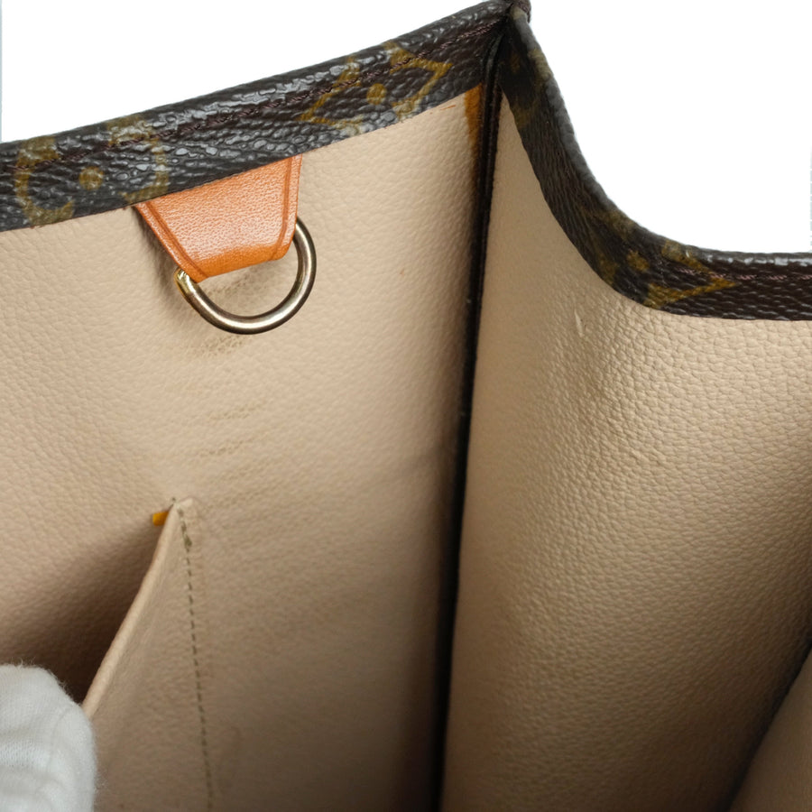 LOUIS VUITTON Monogram Sac Plat Handbag M51140