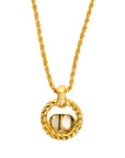 CHRISTIAN DIOR CD Logo Necklace