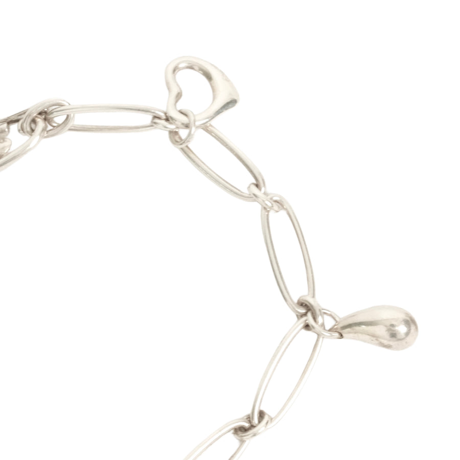 TIFFANY & CO. SV925 Elsa Peretti 5-Charm Bracelet