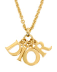 CHRISTIAN DIOR Dior Logo Necklace