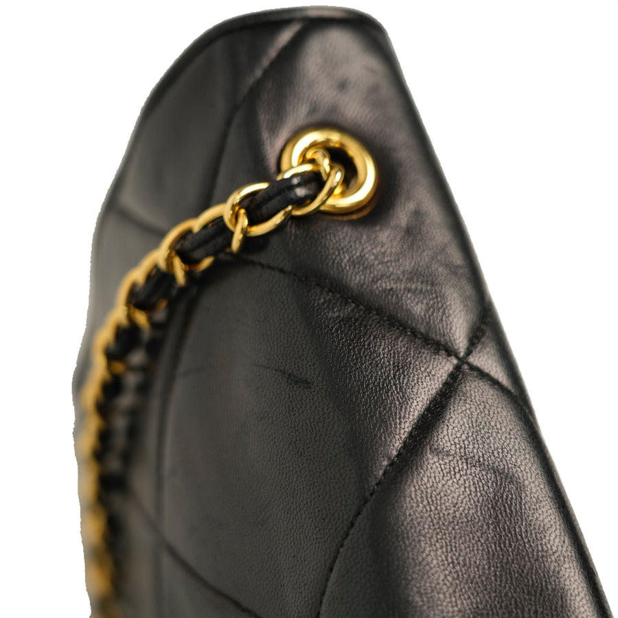 CHANEL 1986-1988Matelasse Chain Coco Mark Lambskin Shoulder Bag