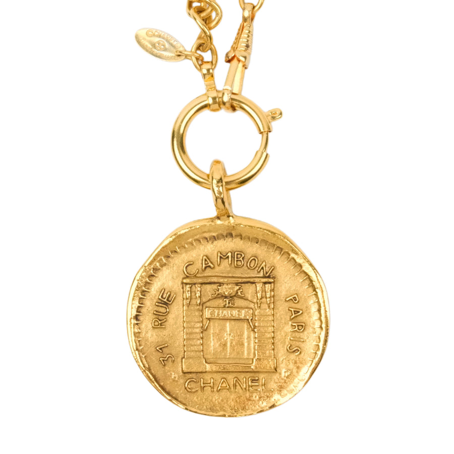 CHANEL Logo Necklace