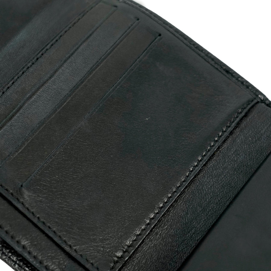 CHANEL 2003–2004 Caviar Leather Tri-Fold Wallet