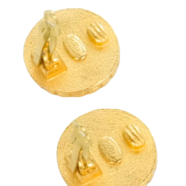 CHANEL Coin Motif Earrings
