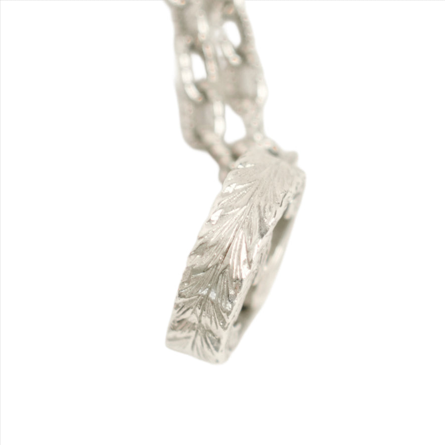 GUCCI SV925 Arabesque Interlocking GG Logo Necklace