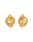 CHRISTIAN DIOR CD Logo Earrings