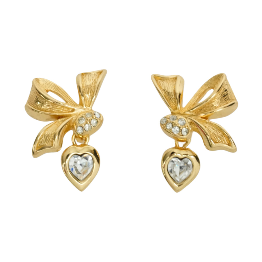 CHRISTIAN DIOR Rhinestone Earring