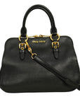 MIU MIU Madras Handbag / Shoulder Bag 2Way