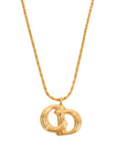 CHRISTIAN DIOR CD Logo Necklace
