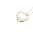 TIFFANY & CO. SV925  K18YG Double Open Heart Necklace
