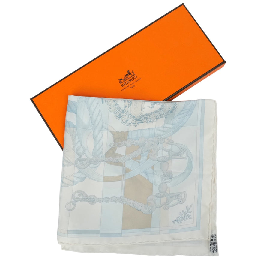 HERMES Silk Carré45 Della Garalleria Scarf