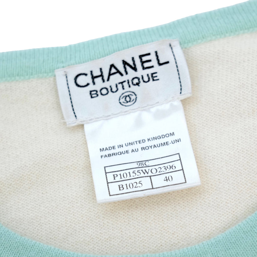 CHANEL 1998 Ensemble Knit Cashmere Size 40 Top