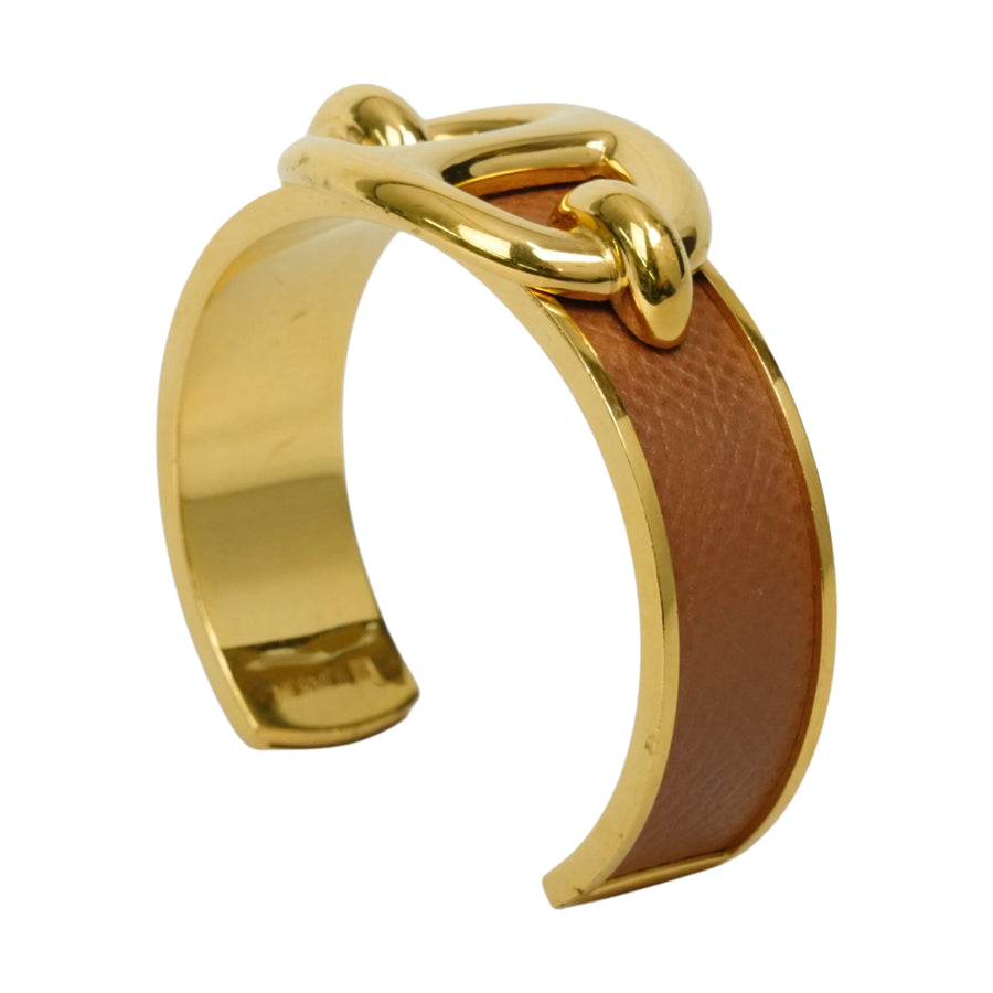 HERMES Chaine d'Ancre Leather Bangle