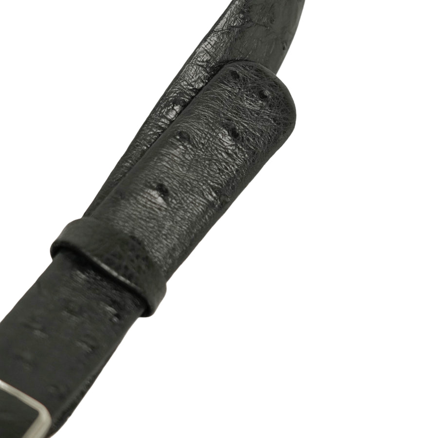 BALENCIAGA Ostrich Leather Belt