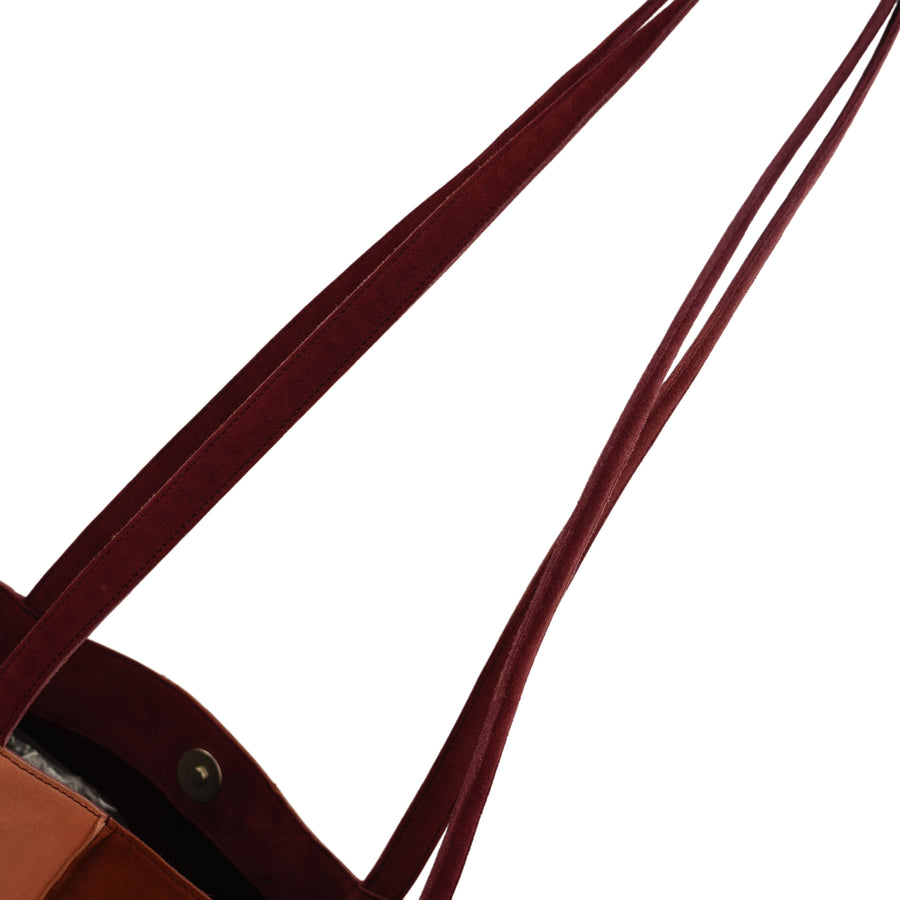 CHANEL 2000–2002 Patchwork Suede Tote Bag