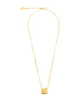 CHRISTIAN DIOR Square Dior Logo Necklace