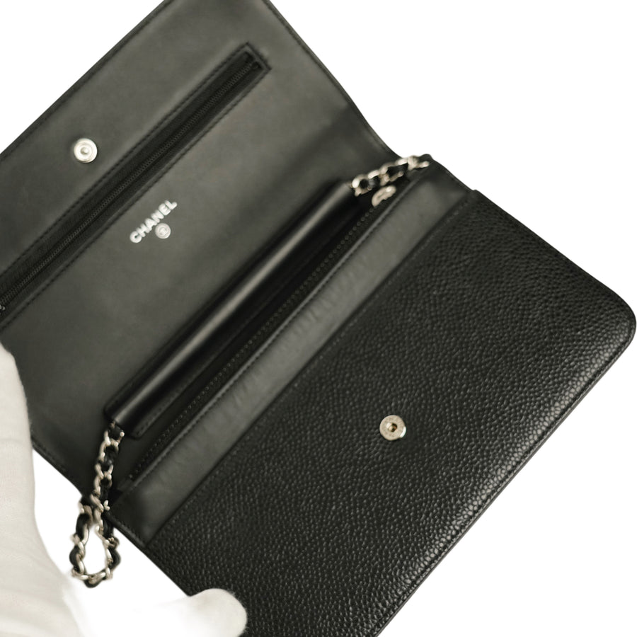 CHANEL Coco Mark Caviar Skin Shoulder Bag