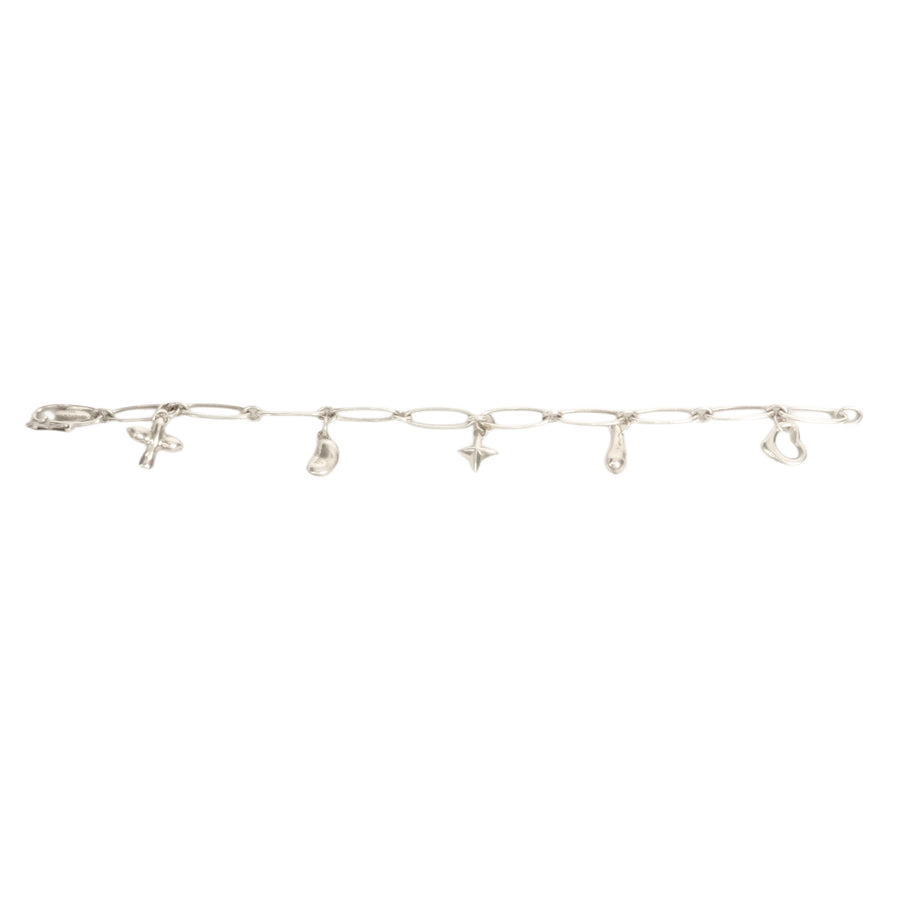 TIFFANY & CO. SV925 Elsa Peretti 5-Charm Bracelet