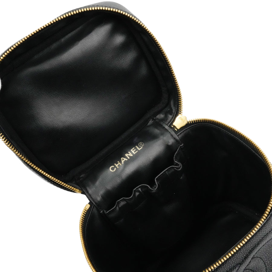 CHANEL 2000–2002 Caviar Skin Vanity Handbag