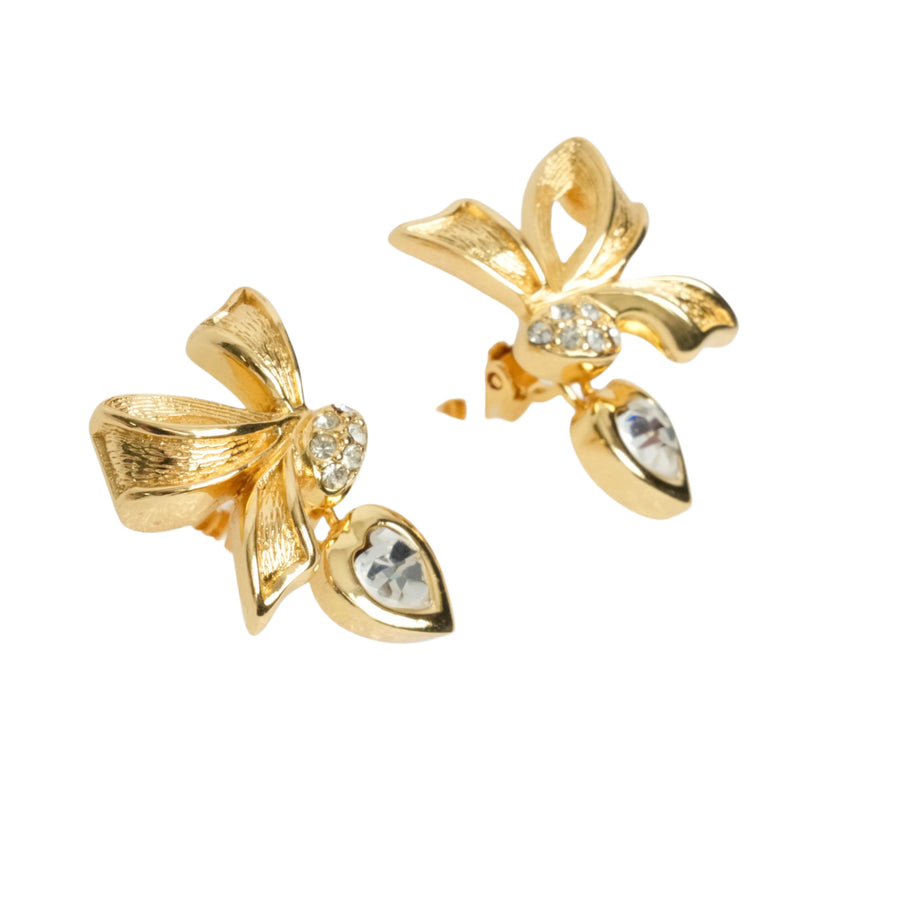 CHRISTIAN DIOR Rhinestone Earring