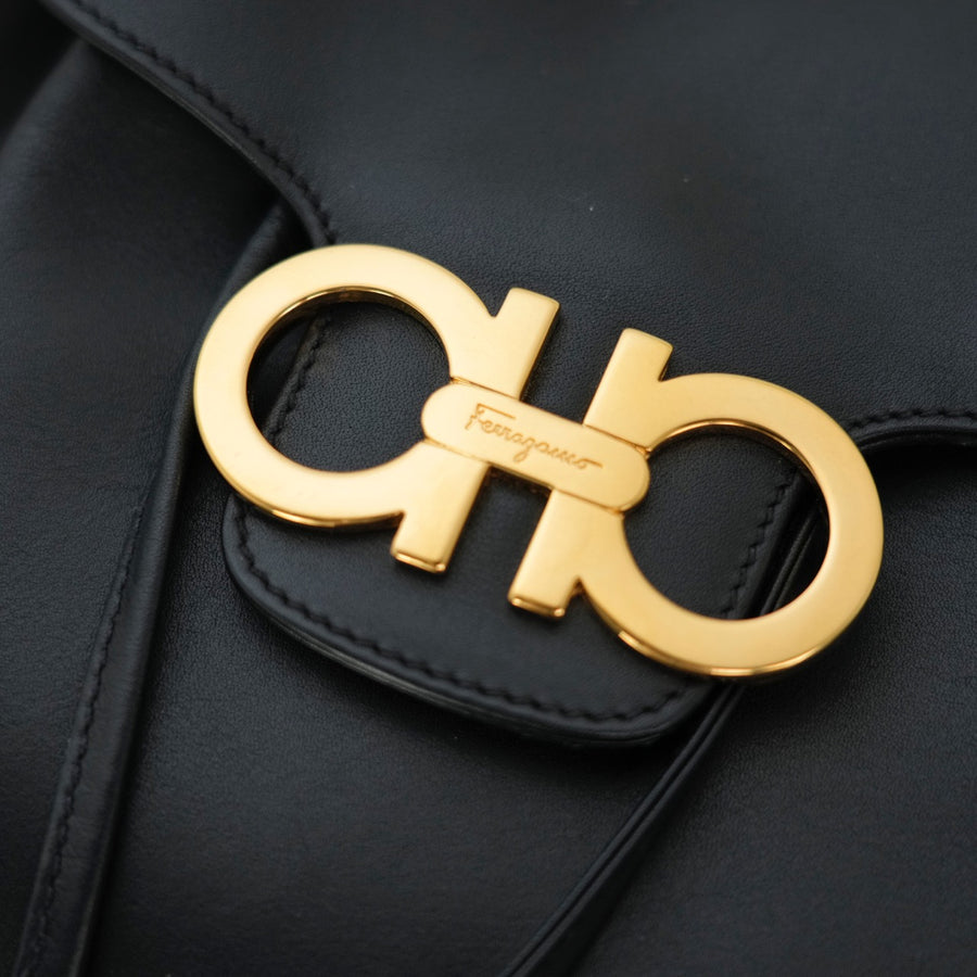 SALVATORE FERRAGAMO Gancini Leather Backpack