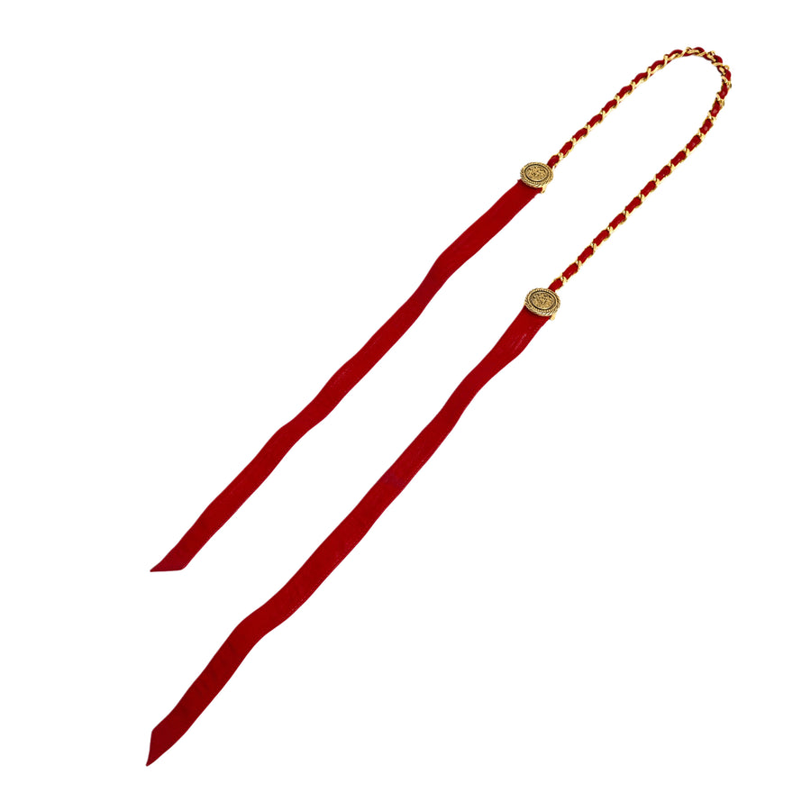 CHANEL Ribbon Chain Belt