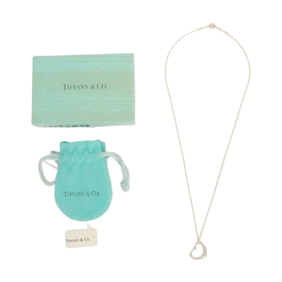 TIFFANY & CO. SV925 Open Heart Necklace