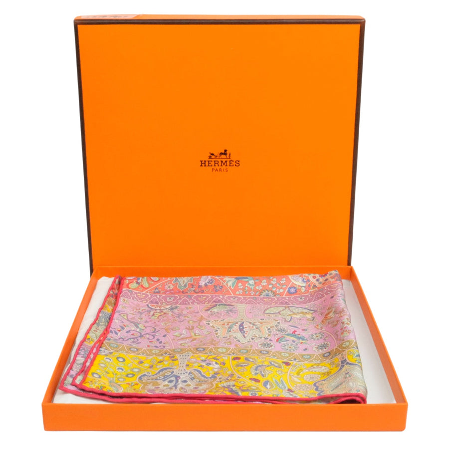 HERMES Carre 45 In the Land of Blooming Birds Scarf