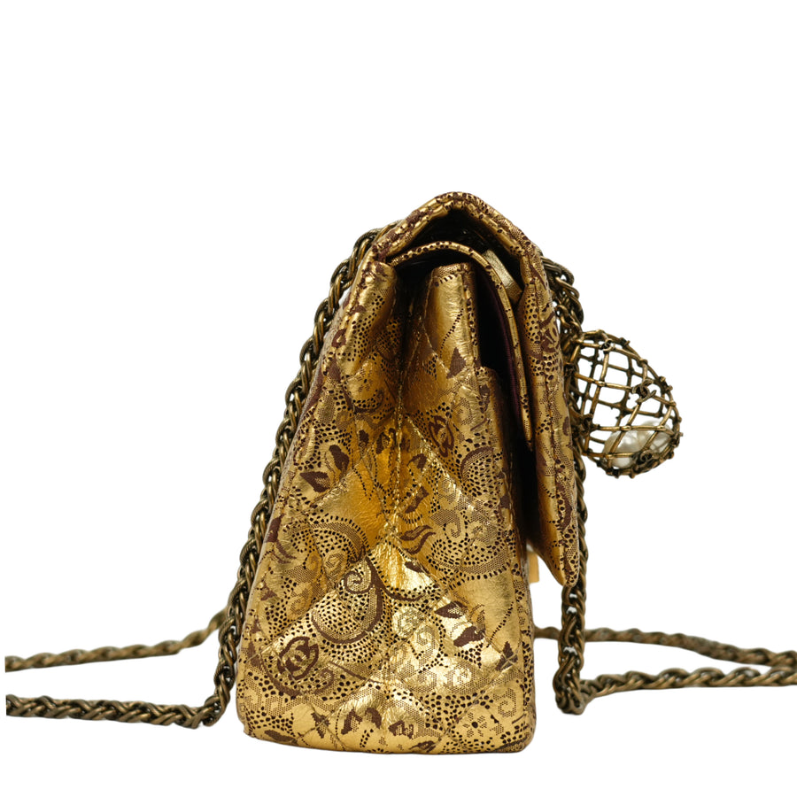 CHANEL 2008-2009 Gold Hardware Shoulder Bag