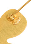 CHANEL Coco Mark Clover Rhinestone Brooch