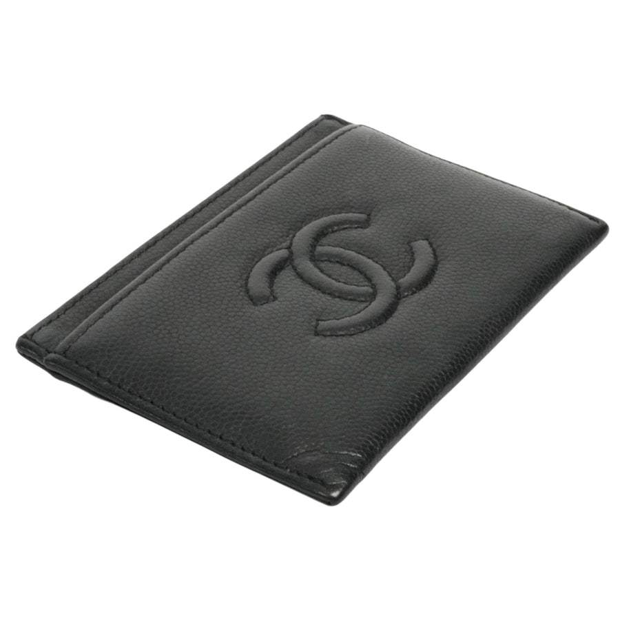 CHANEL Cocomark Caviar Skin Card Case
