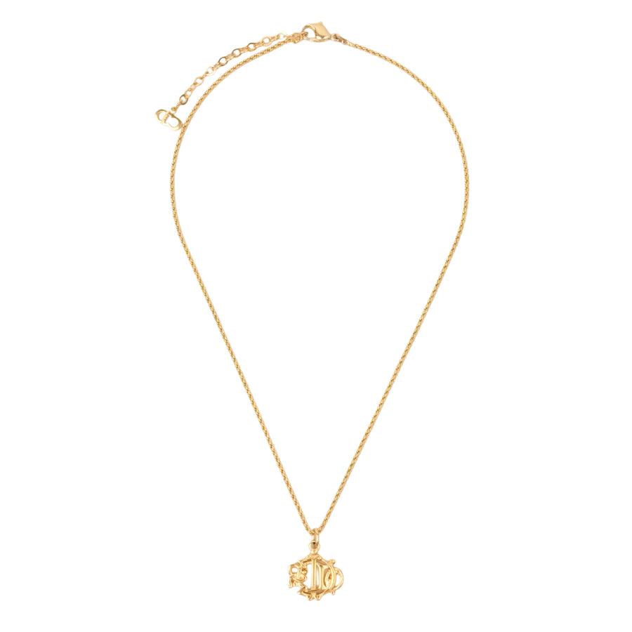 CHRISTIAN DIOR Emblem Necklace