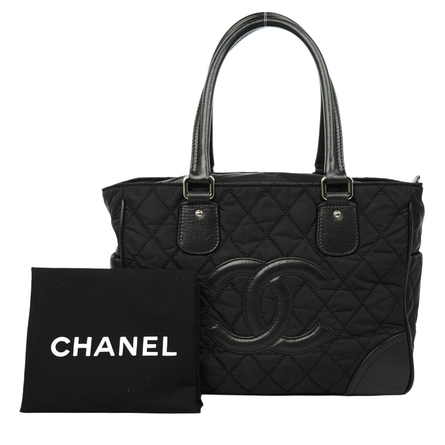 CHANEL 2008-2009 Nylon Paris-New York Tote Bag/Shoulder Bag