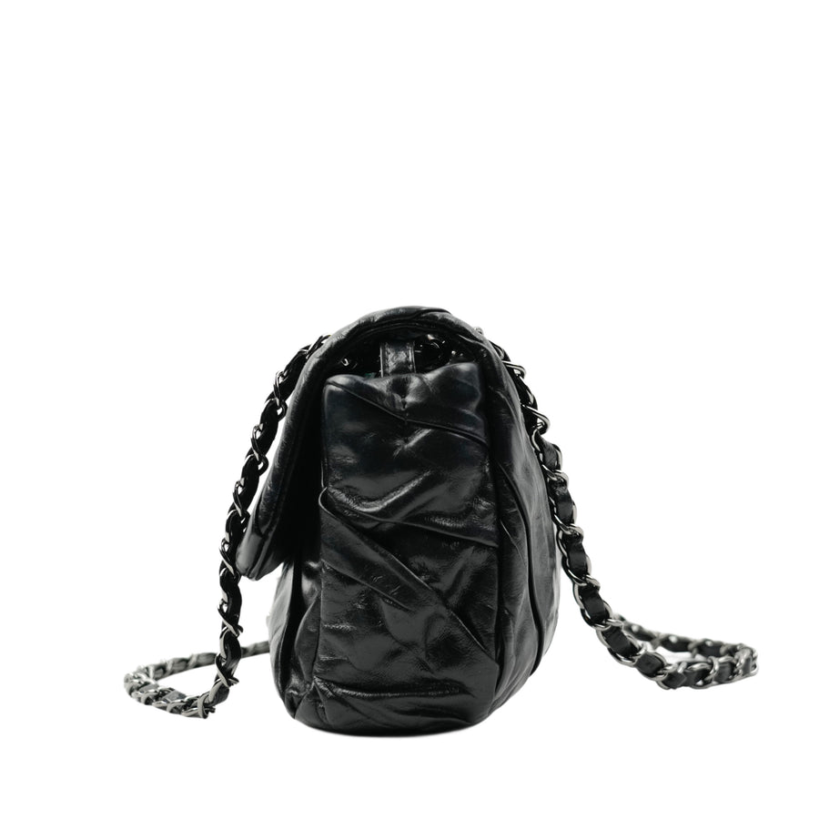 CHANEL 2009-2010 Pleated Shoulder Bag