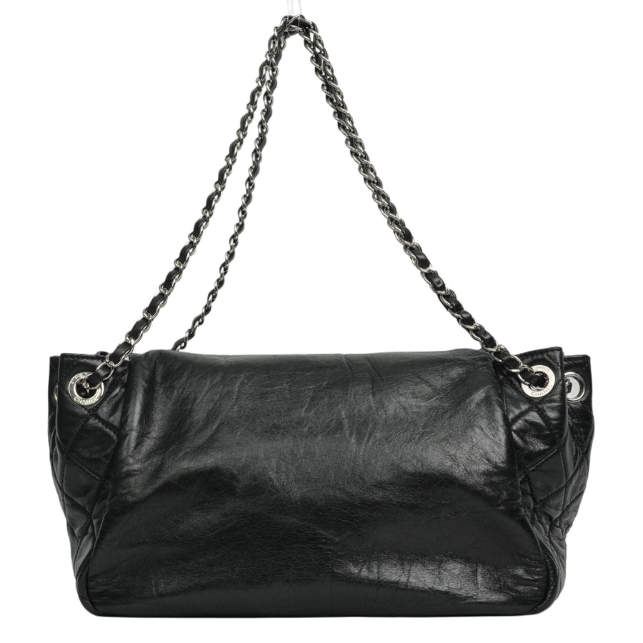 CHANEL 2009-2010 Matelassé Coco Mark Lambskin Shoulder Bag